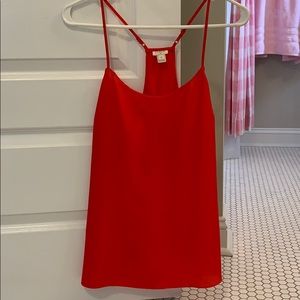 Jcrew factory red cami euc